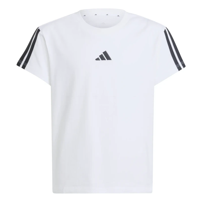 Image of Adidas Girl's T-Shirt adidas Essentials 3-Stripes Blanc Female 9/10 years