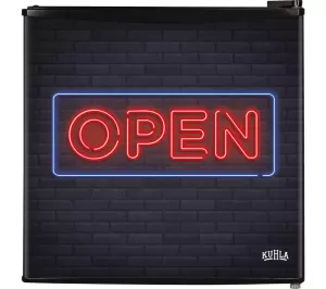 Image of Kuhla KTTF4BGB-1016 43L Open Slogan Mini Fridge