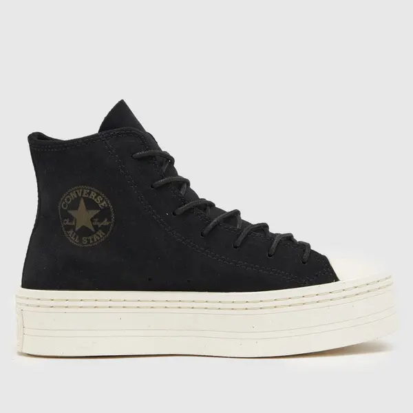 Image of Converse all star modern lift trainers in black