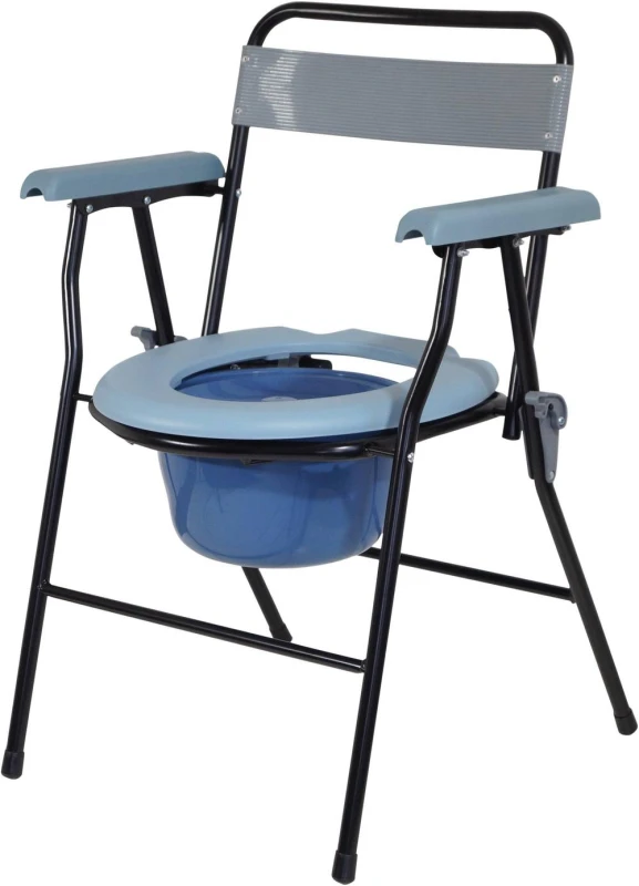 Image of Aidapt Folding Commode Blue