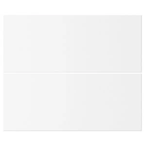 Image of Cooke Lewis Raffello High Gloss White Tower drawer front W600mm Set of 2