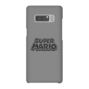 Image of Nintendo Super Mario Distressed Logo Phone Case - Samsung Note 8 - Snap Case - Gloss
