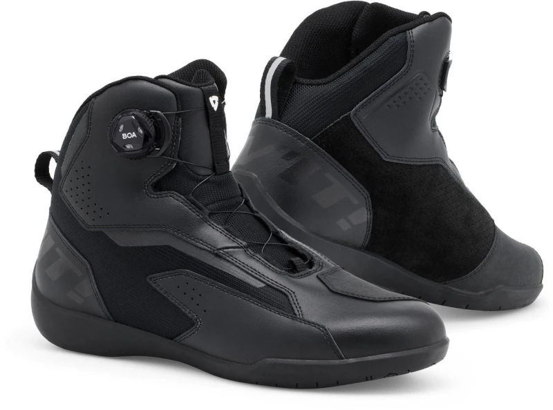 Image of Rev It Jetspeed Pro Motorcycle Shoes 47 Black (UK 12.5) Black