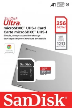 Image of SanDisk Ultra 120MBs Micro SD Chromebook - 256GB