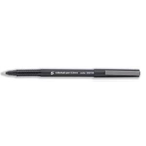 Image of 5 Star Office Rollerball Pen Fine 0.5mm Tip 0.3mm Line Black Pack 12