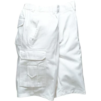 Image of Portwest - S791WHRM - sz M Painters Shorts - White