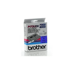 Image of Brother TX-551 P-touch Black on Blue Tape 24mm x 15m