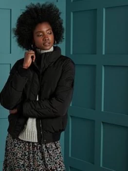 Image of Superdry Everest Non Hooded Bomber Jacket, Black, Size 6, Women