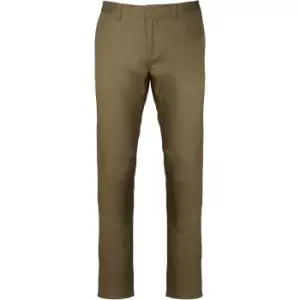 Image of Kariban Mens Chino Trousers (L) (Light Khaki)