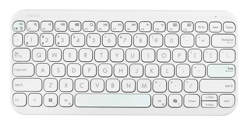 Image of ASUS Marshmallow KW100 keyboard Home Bluetooth QWERTZ German White