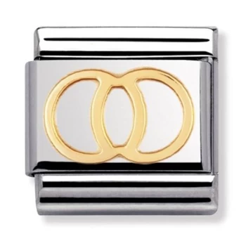 Image of Nomination CLASSIC Gold Daily Life Wedding Rings Charm 030109/21