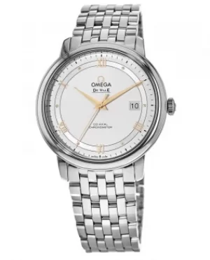 Image of Omega De Ville Prestige Co-Axial 39.5mm Chronometer Silver Dial Steel Mens Watch 424.10.40.20.02.002 424.10.40.20.02.002