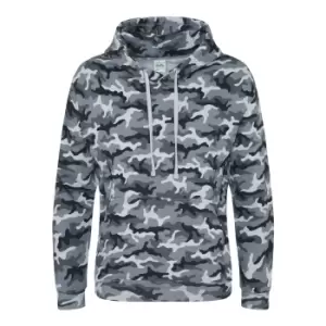Image of AWDis Mens Camo Hoodie (M) (Grey Camo)