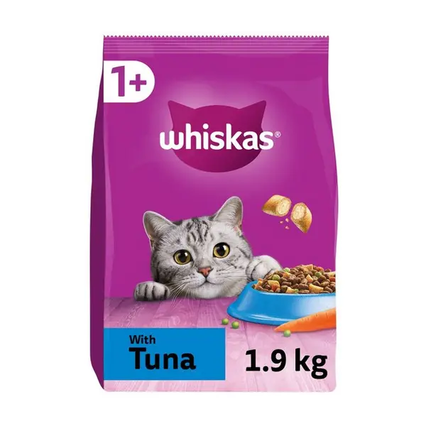 Image of Whiskas 1+ Adult Tuna Cat Food 1.9kg
