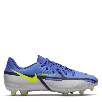 Image of Nike Phantom GT Academy Junior FG Football Boots - Blue/Yellow