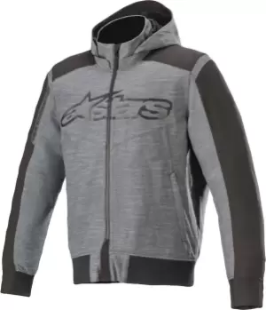 Image of Alpinestars Rhod Windstopper Motorcycle Hoodie, black-grey, Size S, black-grey, Size S
