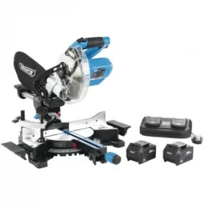Image of Draper D20 20V Brushless Sliding Compound Mitre Saw (185mm)