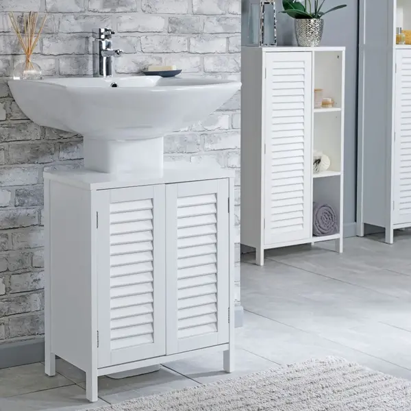 Image of Lloyd Pascal Louvre Under Basin Unit, White