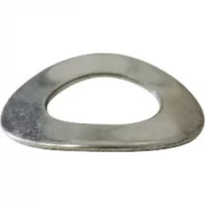 Image of TOOLCRAFT A2 D137-A2 192069 Split lock washers Inside diameter: 2.2mm M2 DIN 137 Stainless steel A2 100 pc(s)