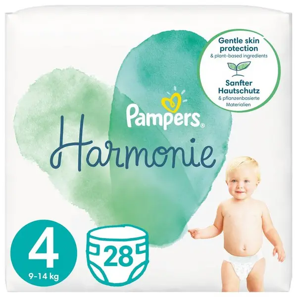 Image of Pampers Harmonie Size 4 28 Nappies
