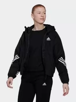 Image of adidas Back To School Hooded Jacket, Black, Size L, Women