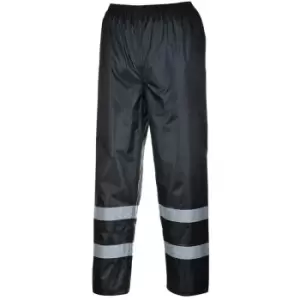 Image of F441BKRXXXL - sz 3XL Classic Iona Rain Trousers - Black - Black - Portwest