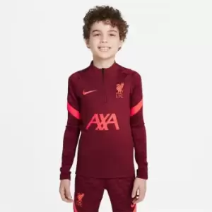 Image of Nike Liverpool Strike Drill Top Junior Boys - Red