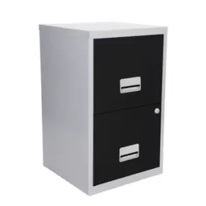 Image of Filing Cabinet Steel 2 Drawer A4 400x400x660mm Ref 95808