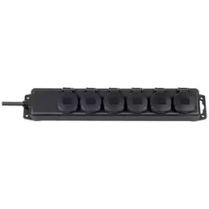 Image of Brennenstuhl 1159970 Power strip 6x Black PG connector
