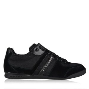 Image of Hugo Boss Akeen Contrast Panel Trainers Black Size 6 Men