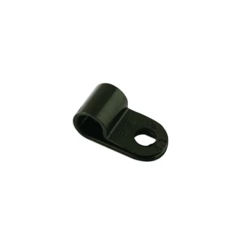 Image of Black Nylon P Clips - 4.8mm - Pack of 100 - 30350 - Connect