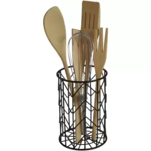 Image of Vertex Round Utensil Holder - Black
