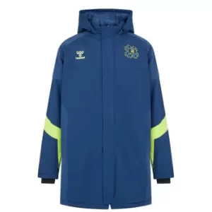 Image of Hummel Hashtag United Core Bench Jacket Mens - Blue