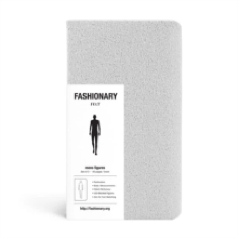 Image of Fashionary Mini Felt Grey Mens Sketchbook A6 (Set of 3) Other printed item