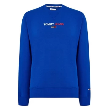 Image of Tommy Jeans Linear Logo Sweater - Prov Blue C63