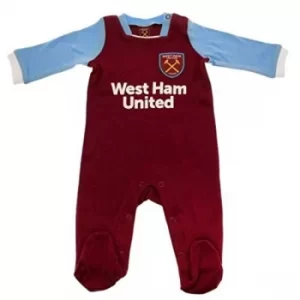 Image of West Ham United FC Sleepsuit 9/12 mths