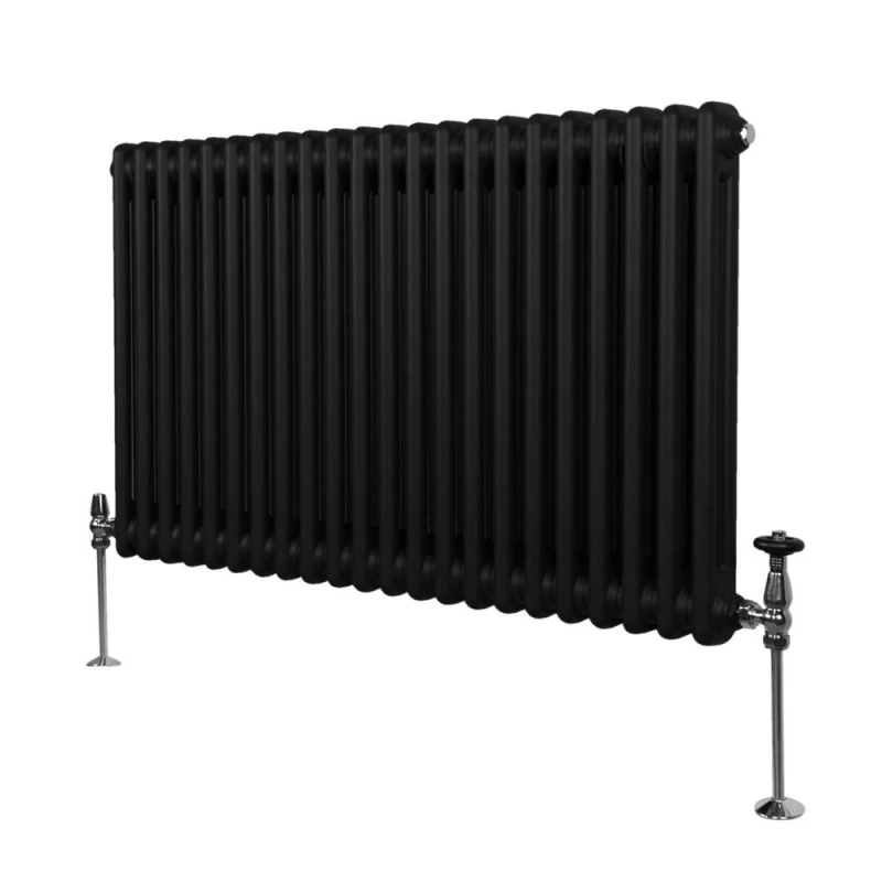 Image of Monstershop Traditional 2 Column Radiator - 600 X 1012Mm - Black 213057
