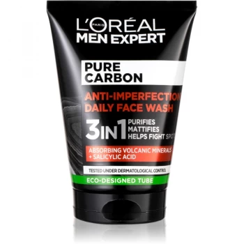 Image of LOreal Paris Men Expert Pure Carbon 3 In 1 Face Wash 100ml