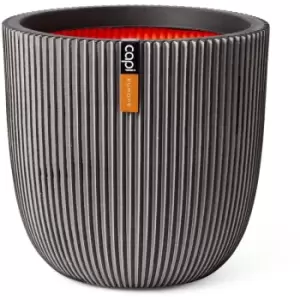 Image of Planter Groove 35x34cm Anthracite Capi Anthracite