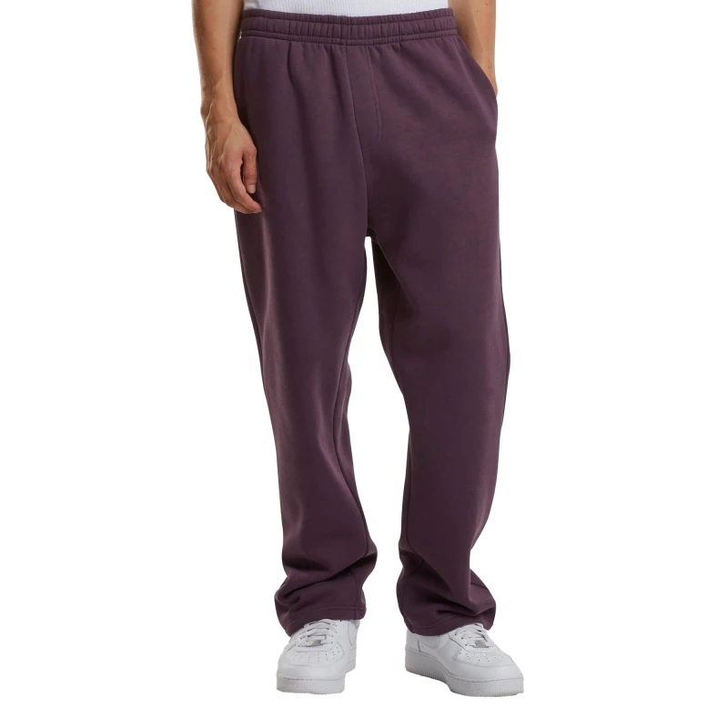 Image of Build Your Brand Mens Fluffy Jogging Bottoms in Purple Size: Small Purple Male S