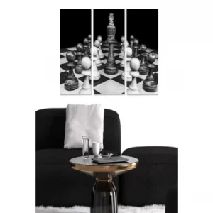 Image of MDF2727443 Multicolor Decorative MDF Painting (3 Pieces)