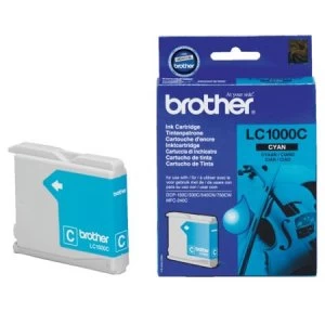 Image of Brother LC1000 Cyan Ink Cartridge