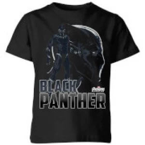 Image of Avengers Black Panther Kids T-Shirt - Black - 3-4 Years