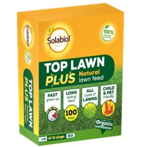 Image of Solabiol Top Lawn Plus Natural Lawn Feed - 2.5kg 63sqm
