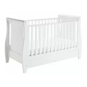 Image of Babymore Stella Drop Side Cot Bed White