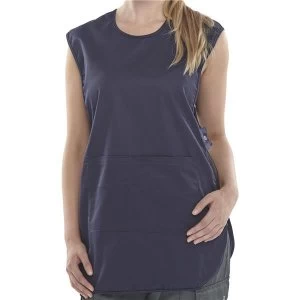 Image of Click Workwear Tabbard PolyCotton Side Fastening Medium Navy Blue Ref