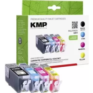 Image of KMP Ink replaced Canon PGI-525, CLI-526 Compatible Set CMYK C81V 1513,0050