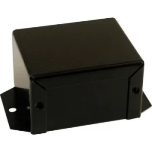 Image of Hammond Electronics 1411FBHBK 1411FBHBK Universal enclosure 102 x 56 x 56 Aluminium Black
