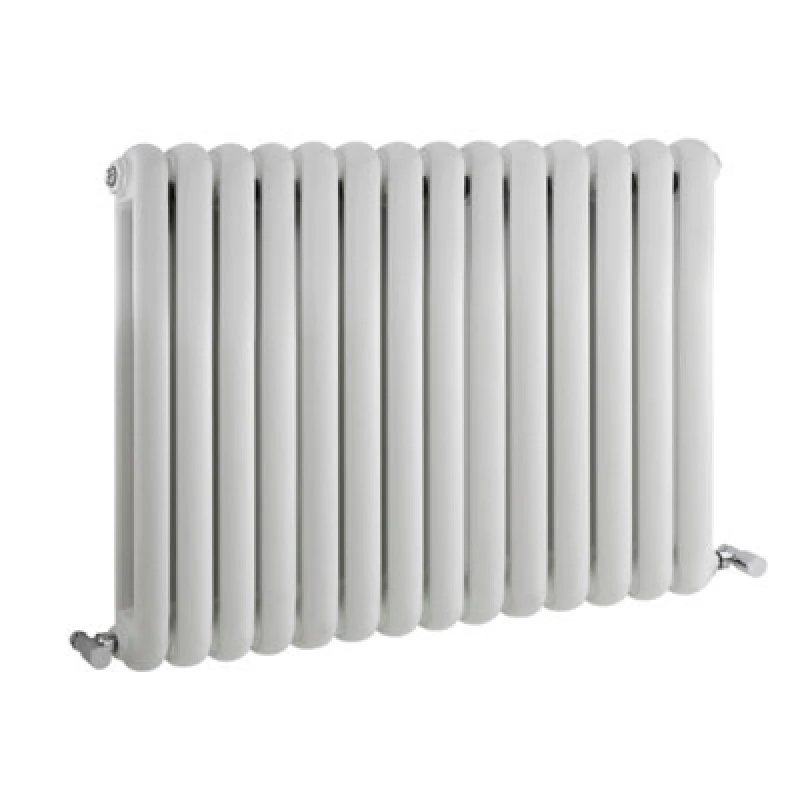 Image of Balterley Horizontal Double Panel Radiator 3129 BTU Gloss White 635mm x 863mm White unisex