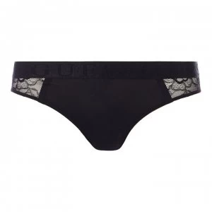 Image of Guess Guess Wide Logo Band Bikini Briefs - Black